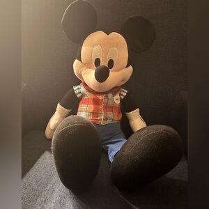 Charming Black and Cream Plush Toy